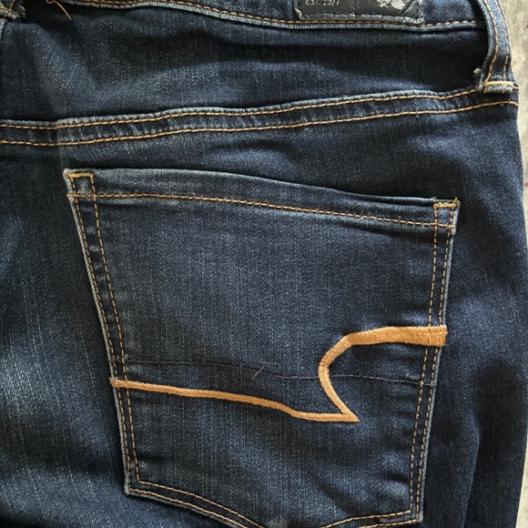 American Eagle Women’s Skinny Super Stretch Jeans, Dark Wash S8 - Picture 5 of 7